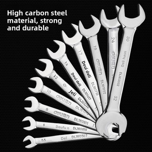 KAODEE Multipurpose Auto Repair <b>Hardware</b> Tool Set13-piece Mirror Polished Double Open-End Wrench Set DL160013T DL160013T Wrench - Product Image 4