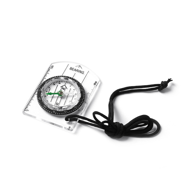Firstime Outdoor Plexiglass Map Scale Luminous Directional Multifunctional Ruler(cm/inch) Compass CampingGear Hiking Accessories