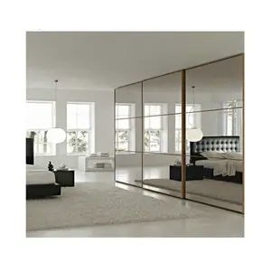 Taille et épaisseur personnalisées pour armoire de rangement mobile meubles modernes armoire-penderie miroir