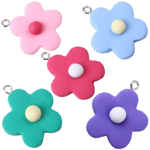 Breloques Pendentifs en Résine Fleurs Colorées pour la Fabrication de Bijoux DIY, Boucles d'Oreilles, Colliers, Bracelets, Accessoires de Porte-clés Faits Main, Colgantes - Product Image 1