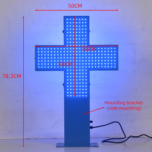 Ultima colore blu LED farmacia croce segno aperto Business modalità lampeggiante luce elettrica esterna cartello per il negozio Pharcaci - Product Image 6