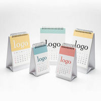 Calendrier de bureau personnalisé avec logo d'entreprise, impression écologique, taille personnalisée, plan de promotion, rappel des jours fériés mensuels, horloge de table 2026
