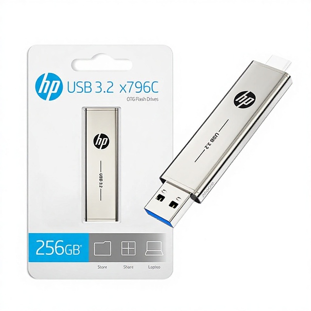 New Arrival for Type C Metal Flash Drive High Speed USB 3.2 256GB Portable 2-in-1
