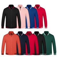 Veste de travail avec logo d'uniforme de baseball imprimé, veste d'uniforme scolaire, veste d'uniforme de groupe avec logo brodé