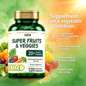 Capsules de multivitamines super-alimentaires, fruits, légumes, complément alimentaire à base d'aliments entiers, vitamines, minéraux, améliore l'immunité, EPA, <span class=keywords><strong>DHA</strong></span>, oméga-3, aloe vera - Product Image 6
