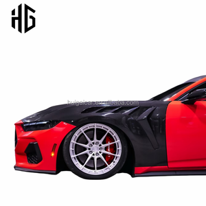Ailes avant en fibre de carbone de haute qualité pour Ford <span class=keywords><strong>Mustang</strong></span> 2024, mise à niveau au style GTD, kits de carrosserie pour ailes gauche et droite, directement de l'usine - Product Image 3