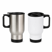 Bouteille isotherme à double paroi en acier inoxydable de 14 oz, personnalisable, moderne, portable, pour sublimation et transfert thermique