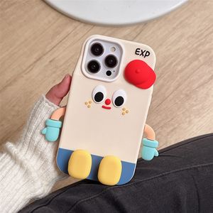 Coque de téléphone iPhone 15 Pro Max 14 en silicone souple avec petits emojis japonais et coréens, motif dessin animé, pour iPhone 13 - Product Image 3