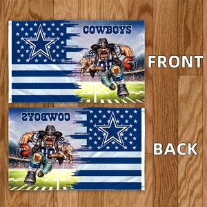 Drapeau d'équipe de football 3x5ft Design personnalisé de haute qualité Bannière Dallas Cowboys 100% Polyester Sports Drapeau <span class=keywords><strong>Nfl</strong></span> En stock - Product Image 5