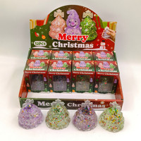 Jouets Squishies Arbre de Noël Père Noël, Jouets Sensoriels Anti-Stress à Remontée Lente, Jouets à Presser, Cadeaux, TPR OEM