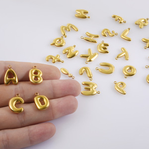 Colgantes de Letras A B C D E F de Acero Inoxidable Chapado en Oro, Joyería de Moda Unisex, Regalo - Product Image 6