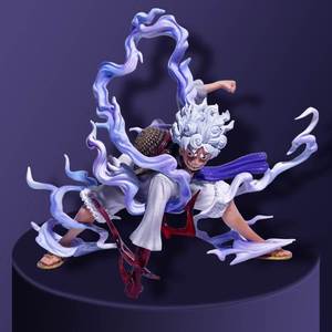 <span class=keywords><strong>Figurine</strong></span> <span class=keywords><strong>One</strong></span> <span class=keywords><strong>Piece</strong></span> <span class=keywords><strong>Kaido</strong></span> Nika Luffy en position accroupie, modèle Nika Luffy Dieu du Soleil Gear 5, pièce de présentation de bureau - Product Image 6