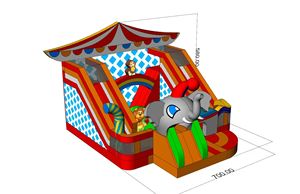 Casa de rebote inflable comercial 0,55mm PVC duradero salto Combo rebote y tobogán para niños - Product Image 5