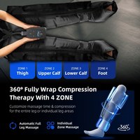 Appareil de massage à compression d'air à 4 chambres pour la récupération, bottes de thérapie, masseur de jambes
