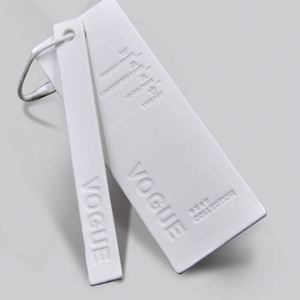 Luxury Garment Hanging Paper Label with Custom Printed Cardboard Clothing Hangtag for Clothes Own Logo Brand - Product Image 1