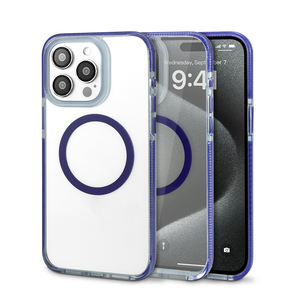 Funda magnética dorada (PC) de dos colores para <span class=keywords><strong>iPhone</strong></span> 11-15 para <span class=keywords><strong>iPhone</strong></span> 15 <span class=keywords><strong>pro</strong></span> <span class=keywords><strong>Mac</strong></span> funda para <span class=keywords><strong>iPhone</strong></span> 11 12 13 <span class=keywords><strong>14</strong></span> 15 funda transparente - Product Image 1
