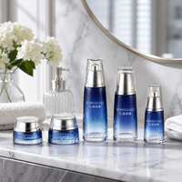 Bouteilles diffuseurs de parfum en verre dégradé violet avec impression de logo personnalisé, contenants de luxe pour soins de la peau 120ml 100ml 40ml 50g 30g