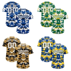 Pure Manufacturer Custom <strong>Camo</strong> <strong>Baseball</strong> <strong>Jersey</strong> 100% Polyester Mesh Fashion <strong>Baseball</strong> Shirt Custom Logo <strong>Baseball</strong> <strong>Jersey</strong> For Men - Product Image 2