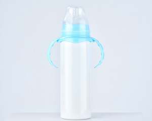 Botella de Alimentación para Bebés de Acero Inoxidable de Doble Pared de 8oz, Segura para Niños, Vaso Antiderrames para Sublimación - Product Image 2