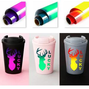 Vinyle thermosensible à changement de couleur, adhésif permanent, feuilles de vinyle DIY pour autocollants, décalcomanies, tasses, bouteilles d'eau - Product Image 3