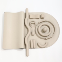 Kit de Pilates Professionnel Personnalisé avec Logo, Sans Minimum de Commande, Bandes de Résistance en Caoutchouc PU, Tapis de Yoga en Tissu, Bandes de Fessiers, Kit Yoga Pilates