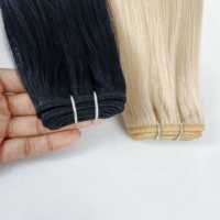 Extensions de cheveux naturels de qualité supérieure, 100 % vierges, en trame, vente en gros, couleur et longueur personnalisées, fournisseur d'usine, trame machine