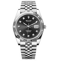 2025 usine Promotion marque de luxe haute qualité en acier inoxydable Couple montre concepteur modèle calendrier perpétuel pointeur plongeur