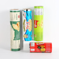 Film en rouleau métallisé laminé de qualité alimentaire imprimé sur mesure pour emballage alimentaire en plastique pour biscuits et chips de pommes de terre