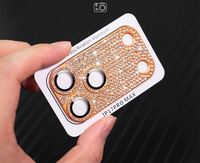 Protection d'objectif 3D Bling Diamant pour iPhone 17 Air, Film de Protection d'Objectif Brillant en Strass pour iPhone 17 Pro Max