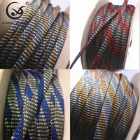 Manchon de protection de câble HIFI en rayonne, nylon et coton tressé en spirale de 12 mm, multicolore, flexible, pour câble OEM
