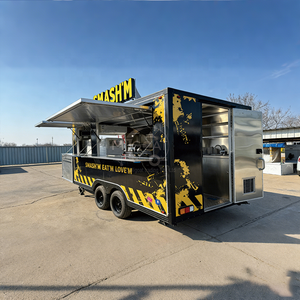 Nouvelle remorque alimentaire personnalisée en fibre de verre, cuisine mobile, camion de restauration, équipement de cuisine complet <span class=keywords><strong>pour</strong></span> la vente de snacks, la vente ambulante et la restauration - Product Image 2