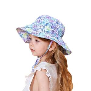 Sombrero de Sol para Bebé, Verano 2022, Estampado Floral y Animal, Protección <span class=keywords><strong>UV</strong></span>, Bonito Sombrero de Playa de Ala Ancha para Niños y Niñas - Product Image 5