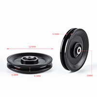 50mm 60mm 70mm 88mm 92mm 97mm 120mm 160mm 110mm 100mm Fitness Sport Gym Drahtseil-Rollen Nylon-Räder Kunststoff-Gym-Seilrolle