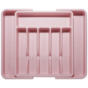 Organisateur de couverts extensible en PP pour <span class=keywords><strong>tiroir</strong></span> de cuisine, plateau à couverts pour tiroirs - Product Image 1