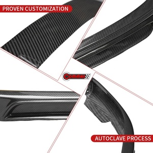 Para Porsche 992 SD Sport Te-chart Style, Labio Delantero de Fibra de Carbono Seca, Divisor de Parachoques de Carbono Preimpregnado Real, Spoiler Delantero Inferior - Product Image 3