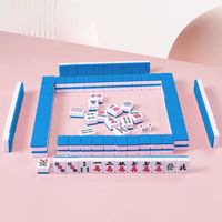 Jeu de Mahjong portable en mélamine rectangulaire pour les voyages