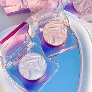 Iluminador de maquillaje facial, resaltador de maquillaje en polvo comprimido, muestra gratis - Product Image 2