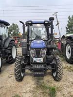 Traktor Roda Lovol 80HP dengan Kabin Tertutup 2WD Traktor Pertanian Utilitas Komponen Inti Termasuk Mesin