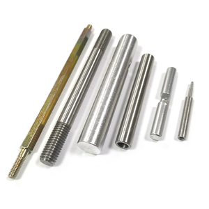 CNC gia công tùy chỉnh đánh bóng đồng thau nhôm thép không gỉ cứng spline bên ngoài chủ đề trục chốt chân - Product Image 1