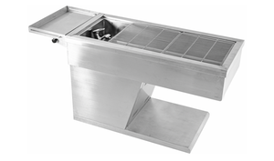 Mesa de limpieza dental multifuncional para mascotas Lavabo de operación y almacenamiento de acero inoxidable 304 con función de autolimpieza - Product Image 6