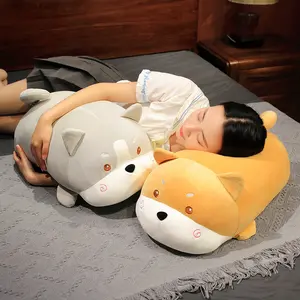 Милая Толстая кукла Сиба-ину, плюшевая игрушка, супер мягкая детская подушка для сна, подарок на день рождения для мальчиков и девочек