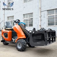 NIMBUS EuroV Compliant Skid Steer Loader Penggerak Hidrolik Perawatan Mudah Kualitas Handal Tahan Lama Skid Steer Loader