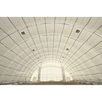 Grand hangar modulaire gonflable robuste, structure en arche, hangar d'avion gonflable, tente d'entrepôt pour le stockage