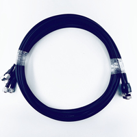 Cable Coaxial MQ5 Hembra a N Macho de 5 Puertos, Cable de Conexión Superflex de 1/4\", Ensamblaje de Cable de 3m 5m para Estación Base 5G