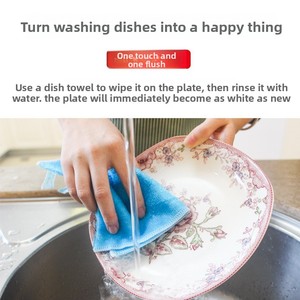 Paños de cocina antiadherentes de fibra de bambú, venta al por mayor de fábrica de toallas de cocina extra grandes de doble capa y paños de limpieza. - Product Image 4