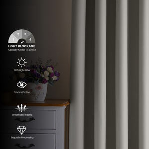 <span class=keywords><strong>Rideau</strong></span> occultant de style moderne à haute occultation, couleur unie, vente chaude, <span class=keywords><strong>rideau</strong></span> de luxe pour salon - Product Image 3