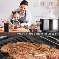 Thermomètre intelligent sans fil Bluetooth pour barbecue, modèle nouveau, en acier inoxydable 304, alimenté par batterie au lithium, pour cuisine (Lucky Flying Fish)