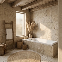 Baignoire encastrable ergonomique en acrylique RY-140 personnalisée, bord incurvé lisse, pour centre de spa et projets hôteliers