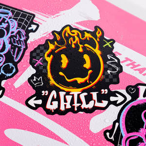 מותג לוגו מדבקה עמיד למים אריזה מותאם אישית דבק Pvc מדבקות לוגו למות חתוך מים בקבוק לוגו מדבקות - Product Image 6