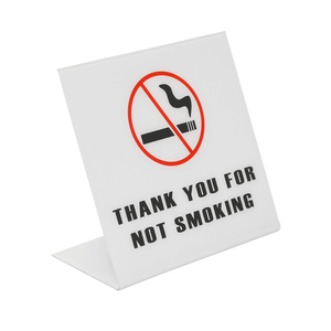 YIYAO Printed Warning Acrylic No Smoking Sign <strong>Board</strong> For Hotel - Product Image 5
